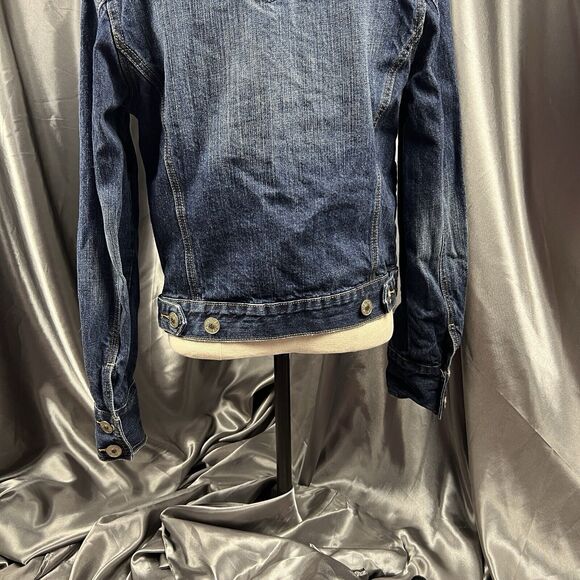 Fender Denim Jacket Women's M Rock & Roll Embroidered Blue Jean Cropped RARE - Picture 10 of 17